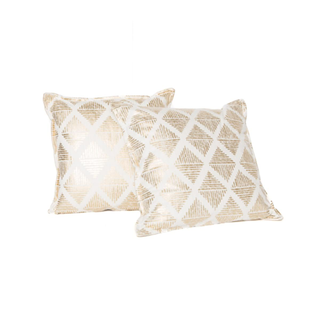 Gold Trellis Pillow