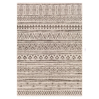 Black/White Aztec Outdoor Rug