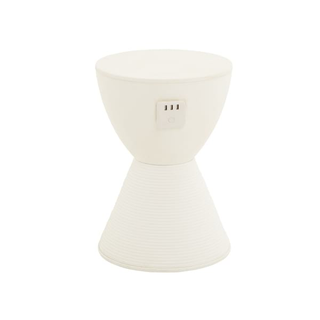 White Charging Stool