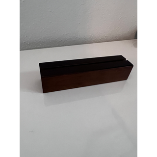 Wooden Block Table Number Stand