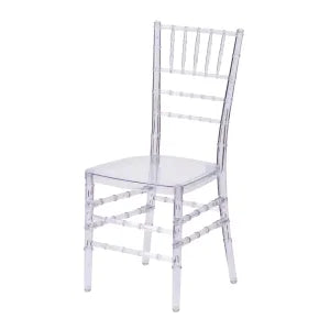 Clear Chivary Ballroom Chair