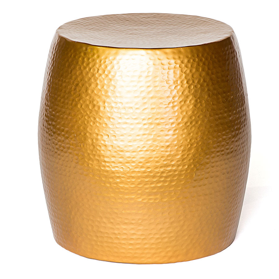 Pop Hammered Stool/Side Table Gold