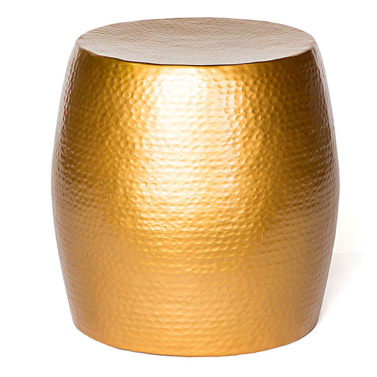 Pop Hammered Stool/Side Table Gold