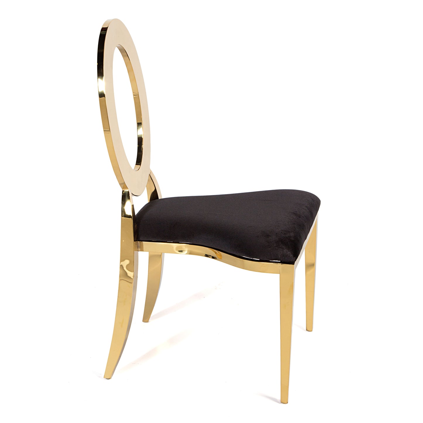 O Chair Gold/Black
