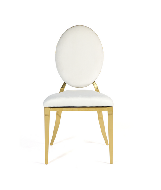 Marie Chair Gold - Ivory