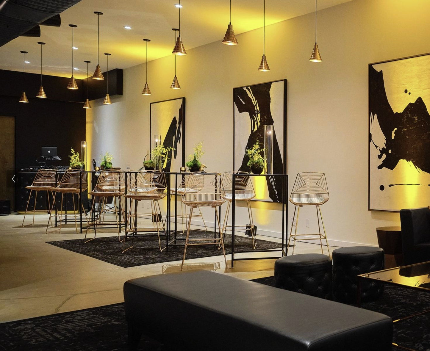 High Wire Barstool Gold