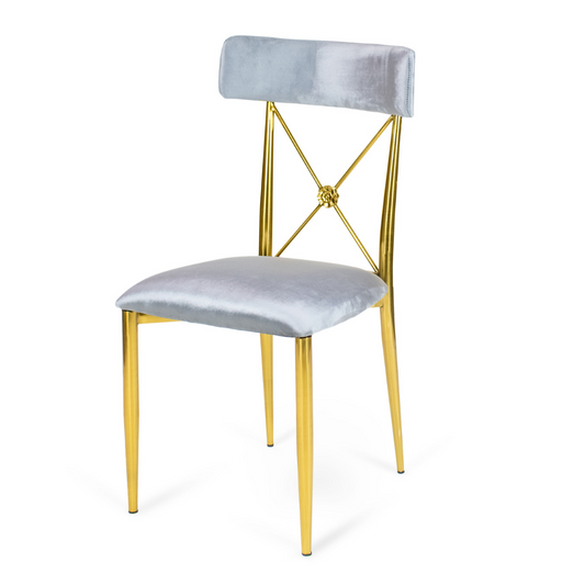 Venice Chair Gold - Grey