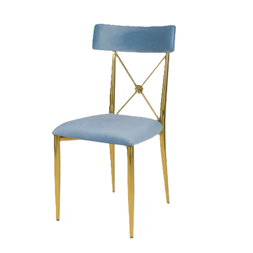 Venice Chair Gold - Sea Blue
