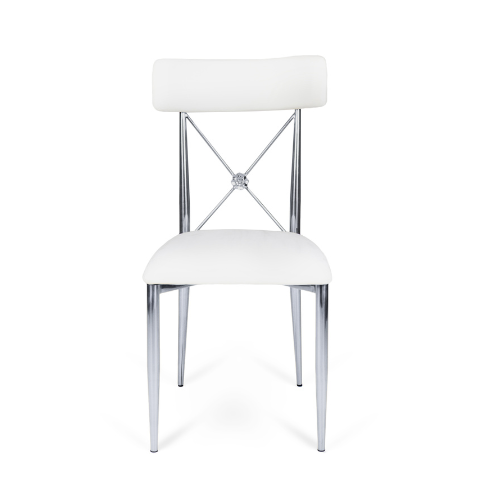 Venice Chair Silver - White