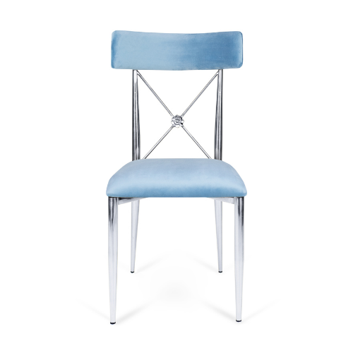 Venice Chair Silver - Sea Blue