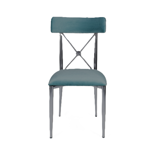 Venice Chair Silver - Sage Green
