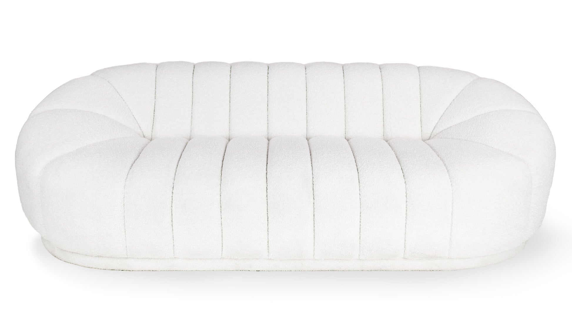 Marcy Bouclé Sofa White