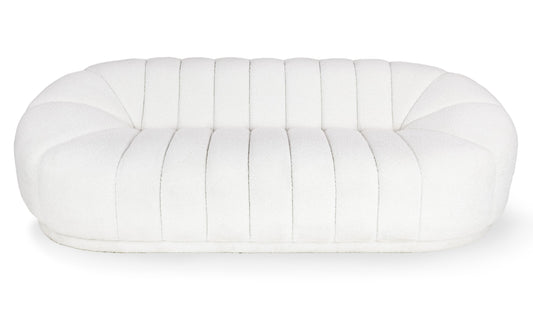 Marcy Bouclé Sofa White