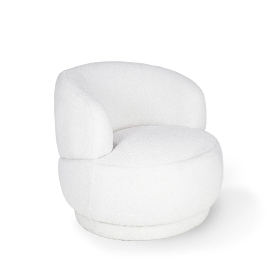 Marcy Bouclé Armchair White