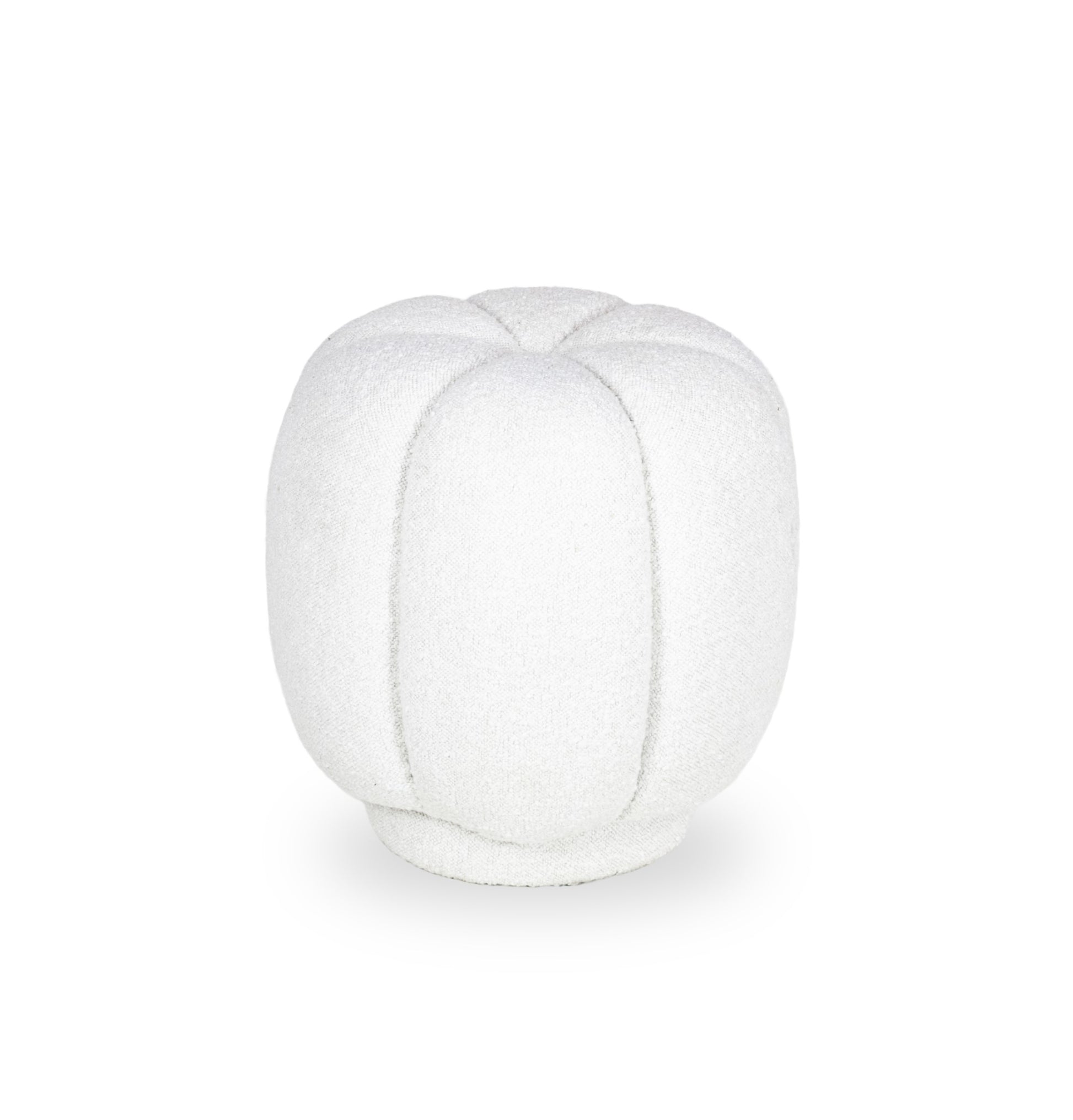 Marcy Bouclé Ottoman White