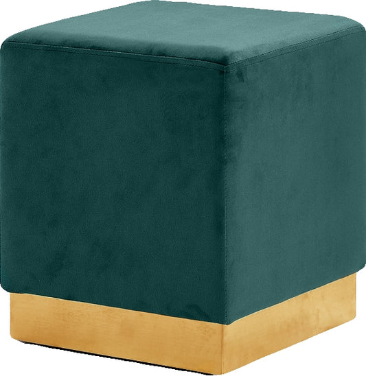 Carter Square Ottoman Green