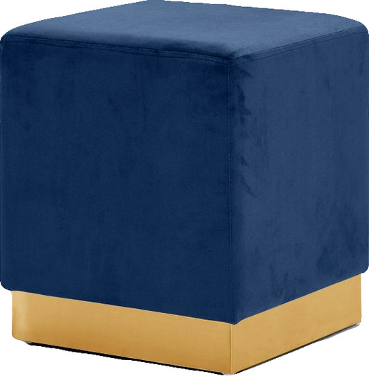 Carter Square Ottoman Blue