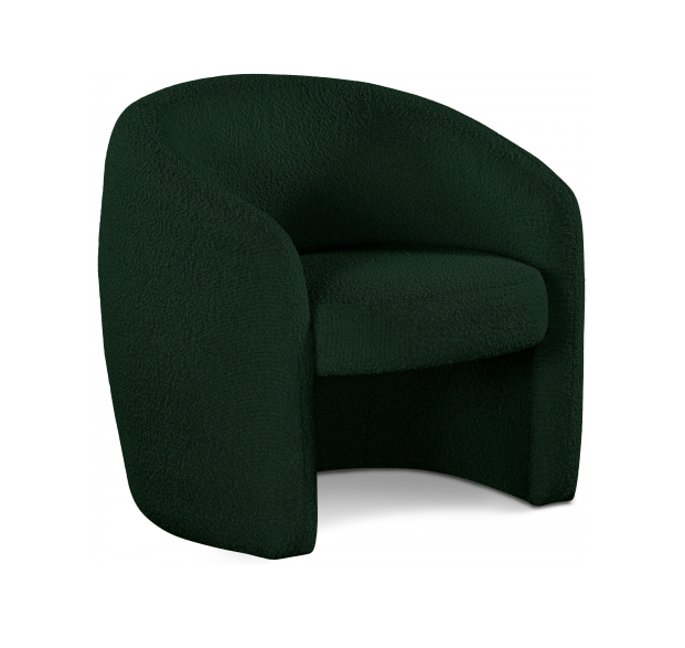 Avery Bouclé Armchair Forest Green