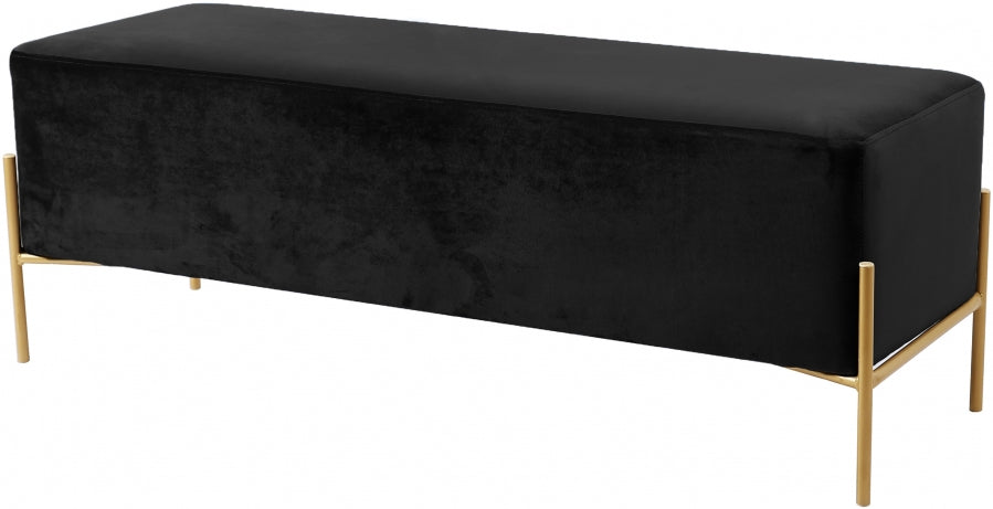 Velvet Black Bench