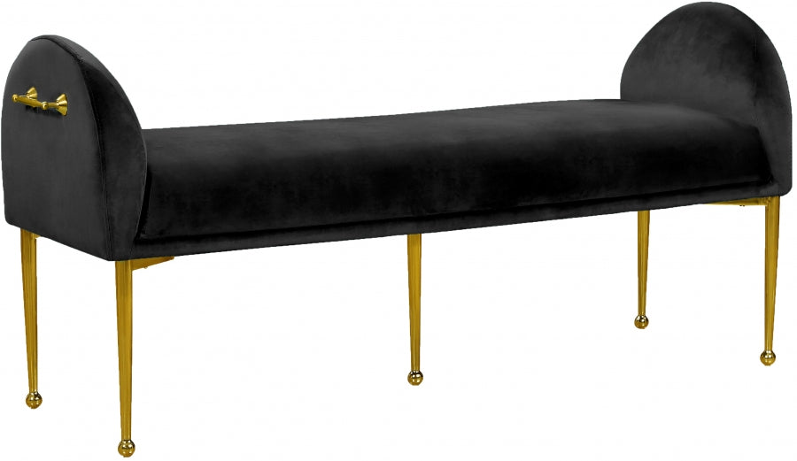Black Velvet Bench