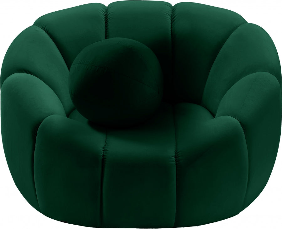 Marcy Bouclé Sofa Armchair Evergreen