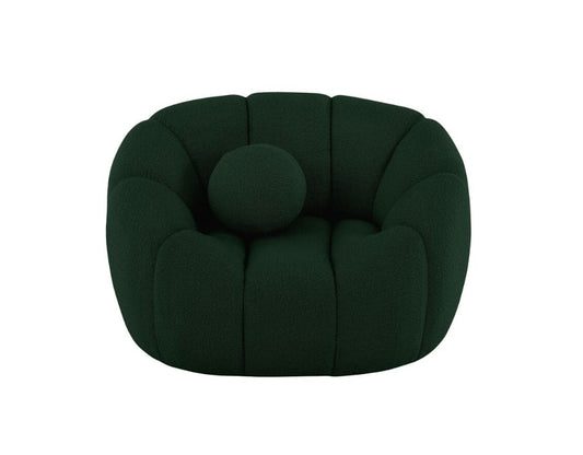 Marcy Bouclé Sofa Armchair Evergreen