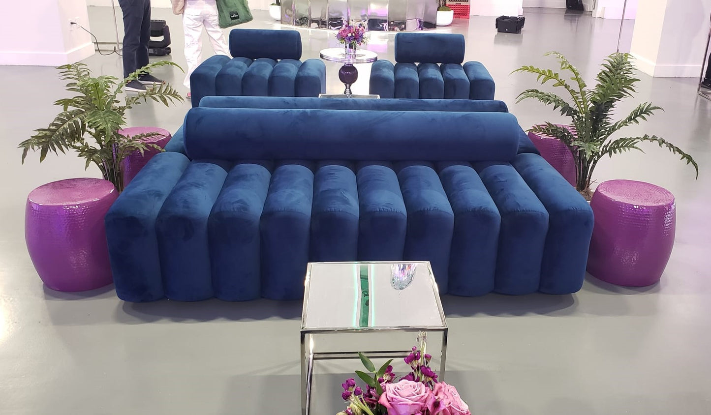 Marcell Velvet Sofa Midnight Blue