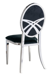Chelsea Silver-Black Dining Chair