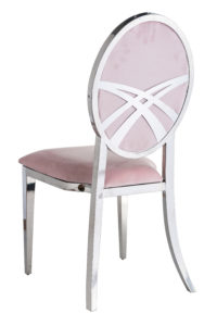 Chelsea Silver-Pink Dining Chair