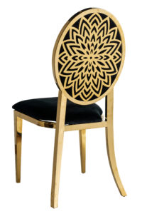 Shine Gold-Black Dining Chair