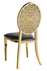 Shine Gold-Grey Dining Chair