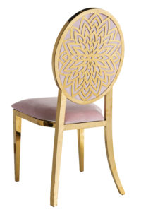 Shine Gold-Pink Dining Chair