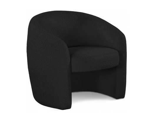 Avery Bouclé Armchair Black
