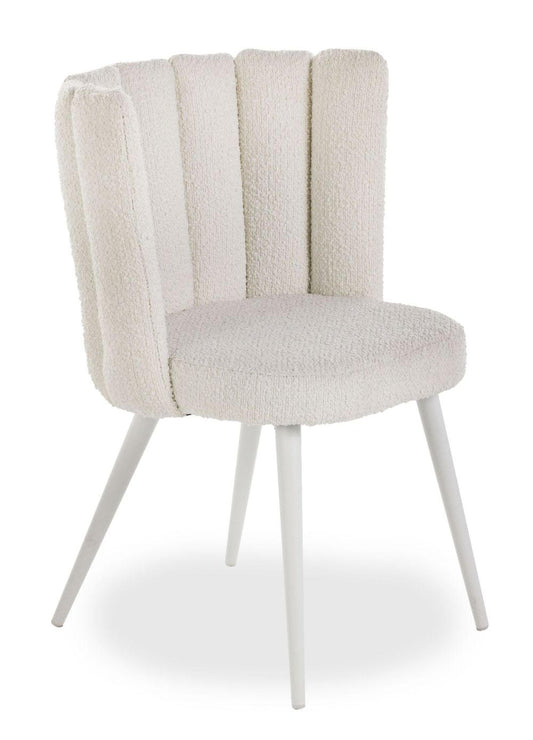 Taylor Bouclé Chair White