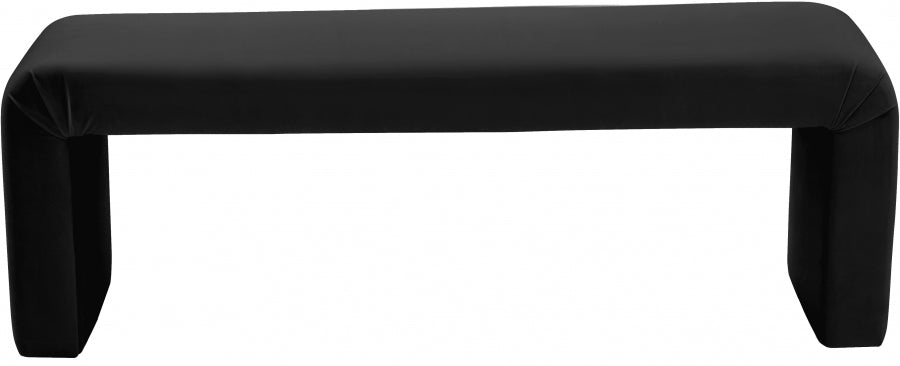 Marcell Velvet Bench Black