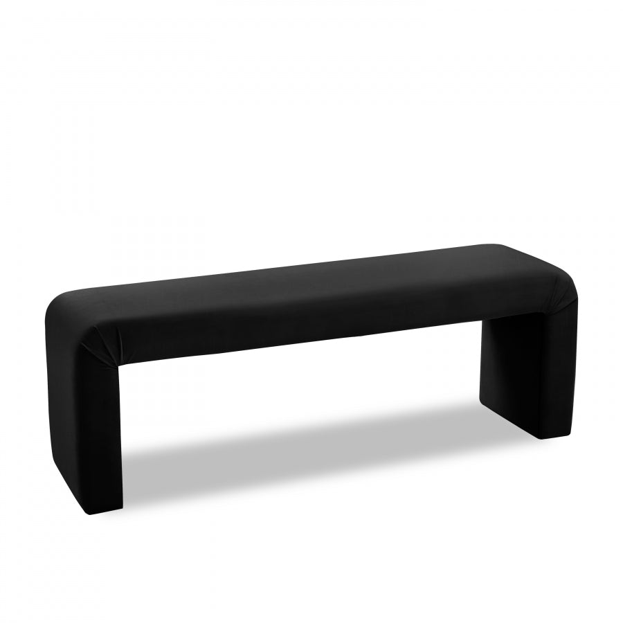 Marcell Velvet Bench Black