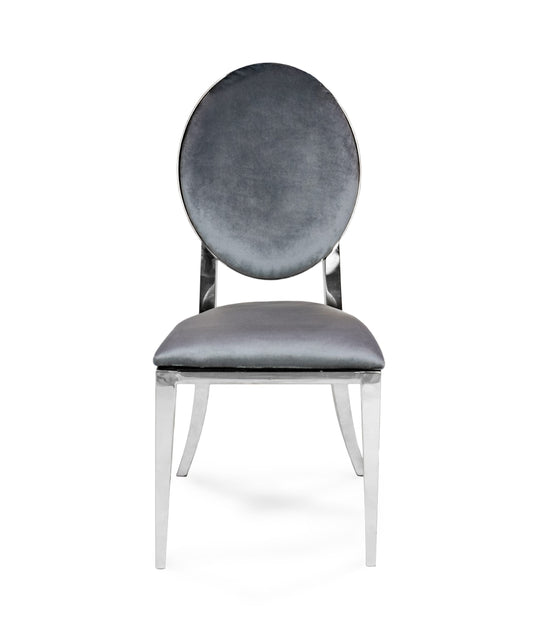 Marie Chair Silver - Grey