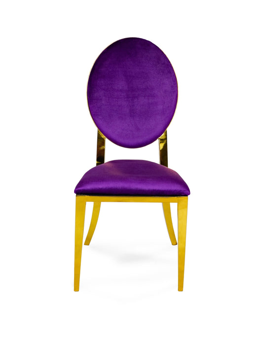 Marie Chair Gold - Purple