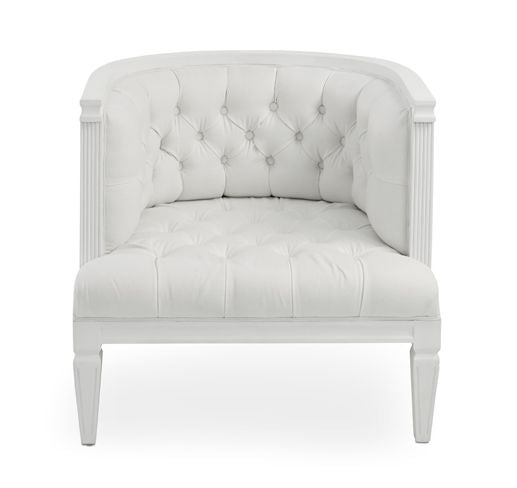 Milano Chair White Linen