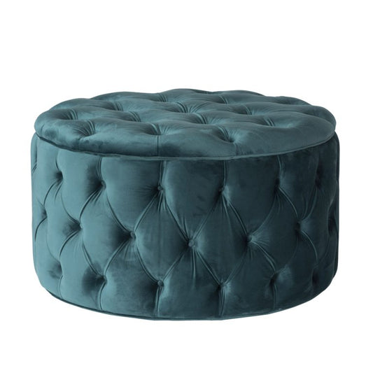 Teal Ottoman