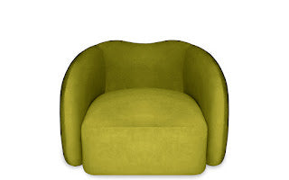 Ava Armchair Olive Green