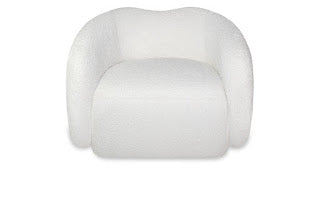 Ava Armchair White Boucle