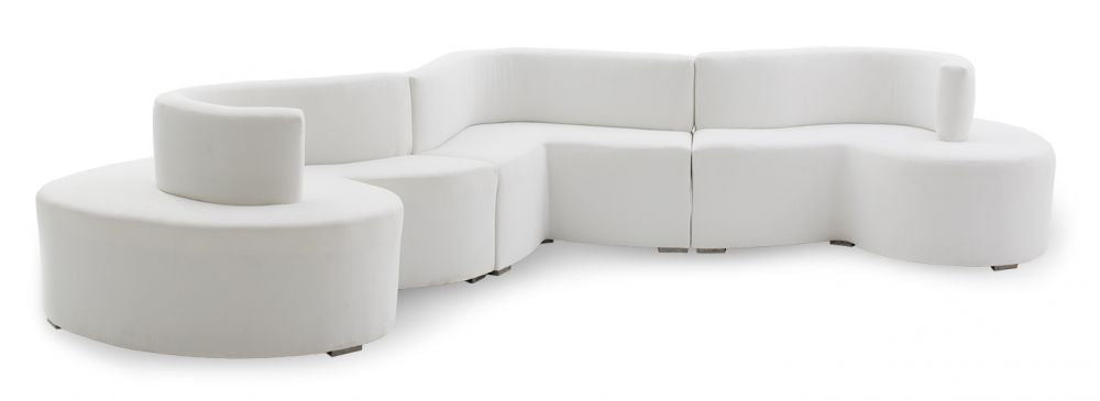 Serpentine Sofa White