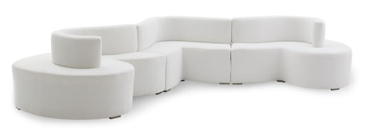 Serpentine Sofa White