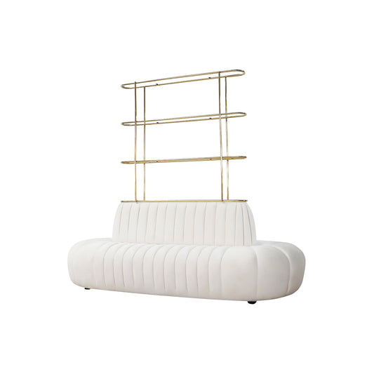 Oval Borne White With Shelf