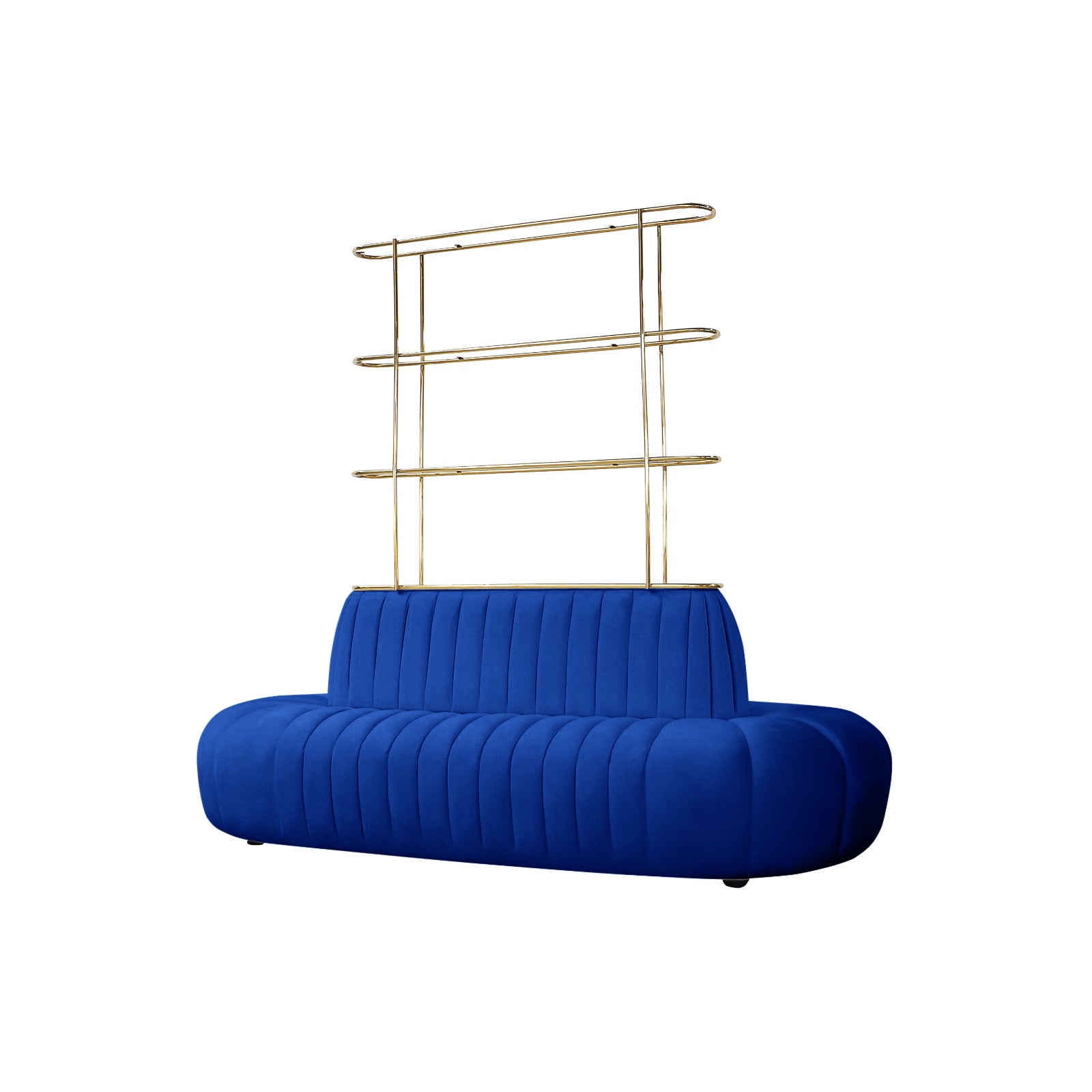 Oval Borne Navy Blue With Shelf