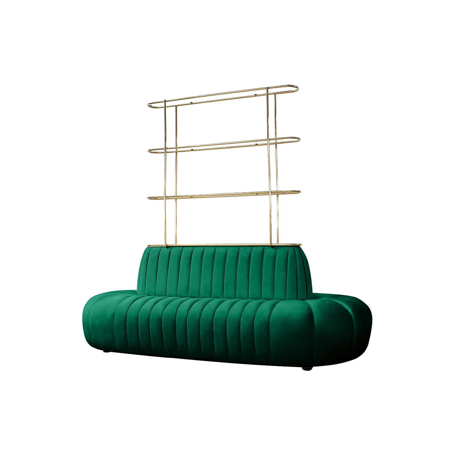 Oval Borne Emerald Green With Shelf