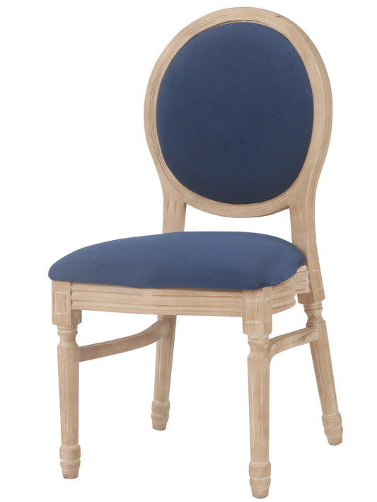 Ami Natural Barstool - Navy Blue