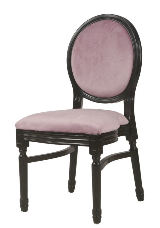 Ami Black Chair - Lilac