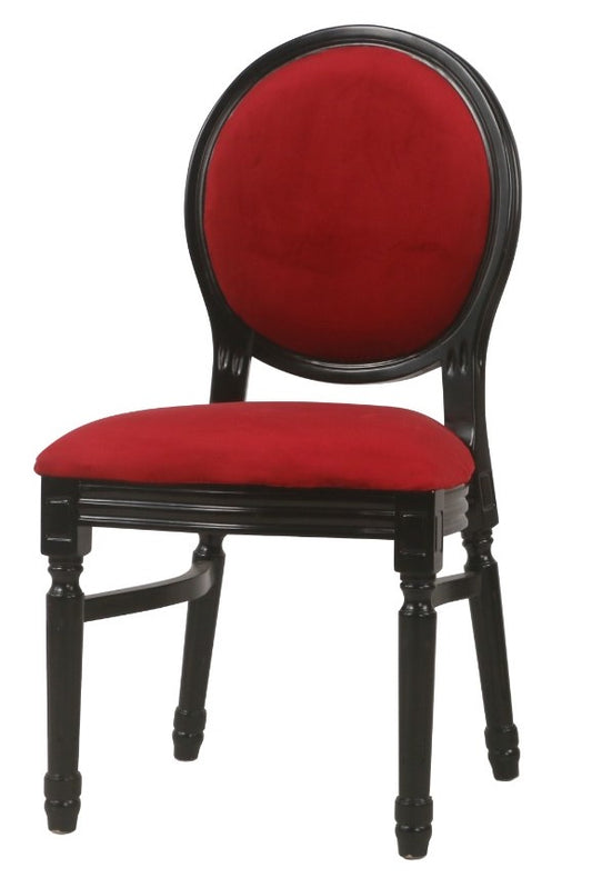 Ami Black Chair - Red